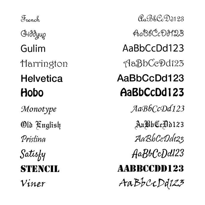 Font Options 2