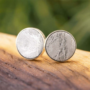 Authentic Meteorite Stud Earrings