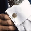 Cuff Links on Suit