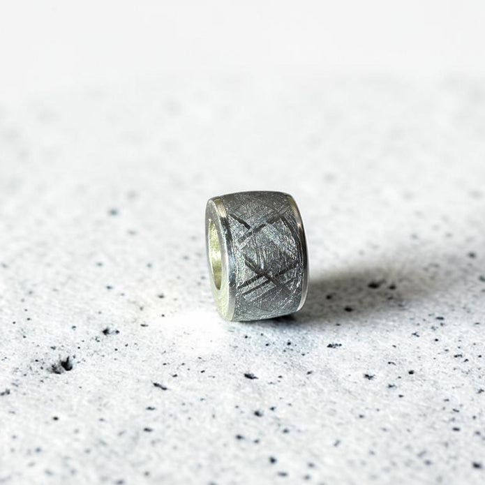 Gibeon Meteorite Charm Bead for Bracelets
