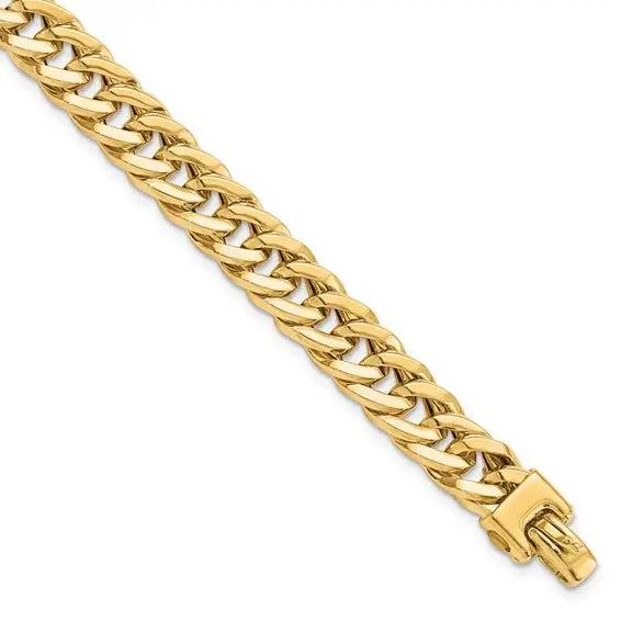 Yellow Gold Curb Chain Bracelet