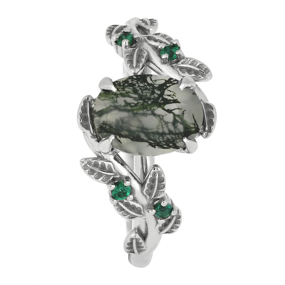 Moss Agate Solitaire 