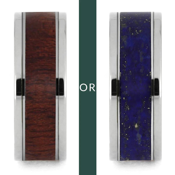 Bloodwood and Lapis Lazuli Modular Ring