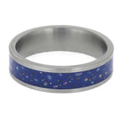 Blue Opal Wedding Band for Men