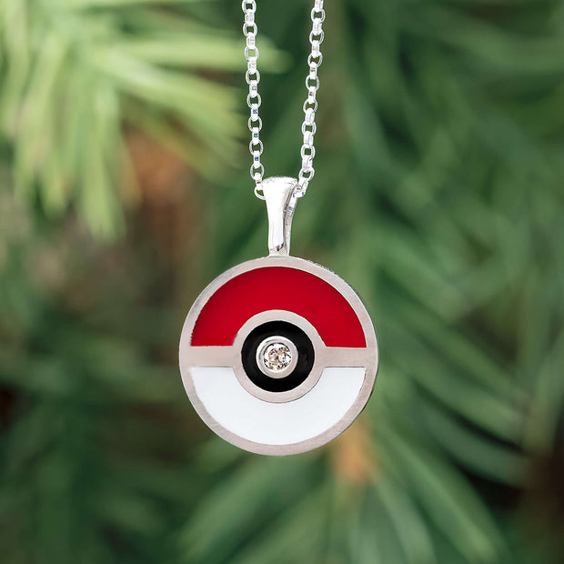 Pokemon Pokeball Pendant Necklace