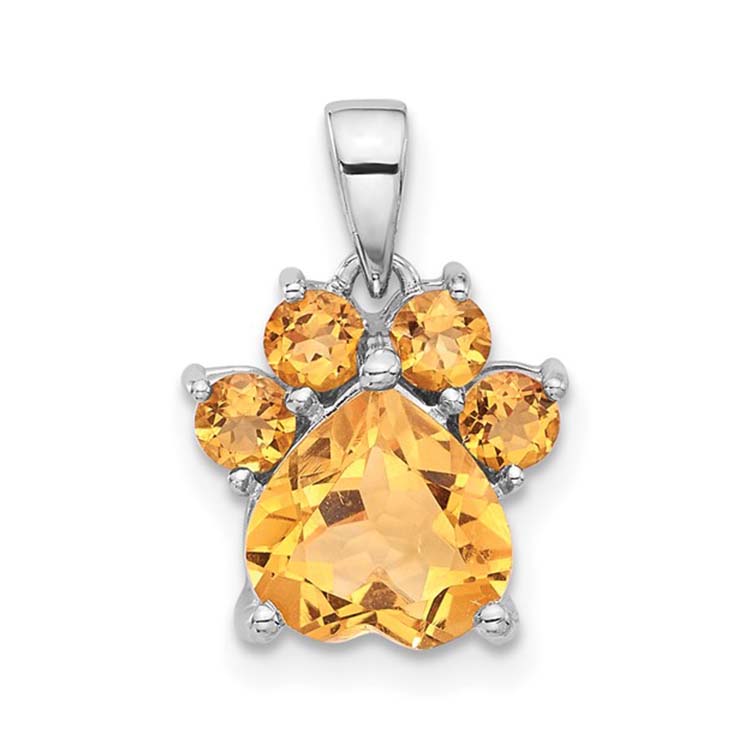 Citrine Memorial Pendant
