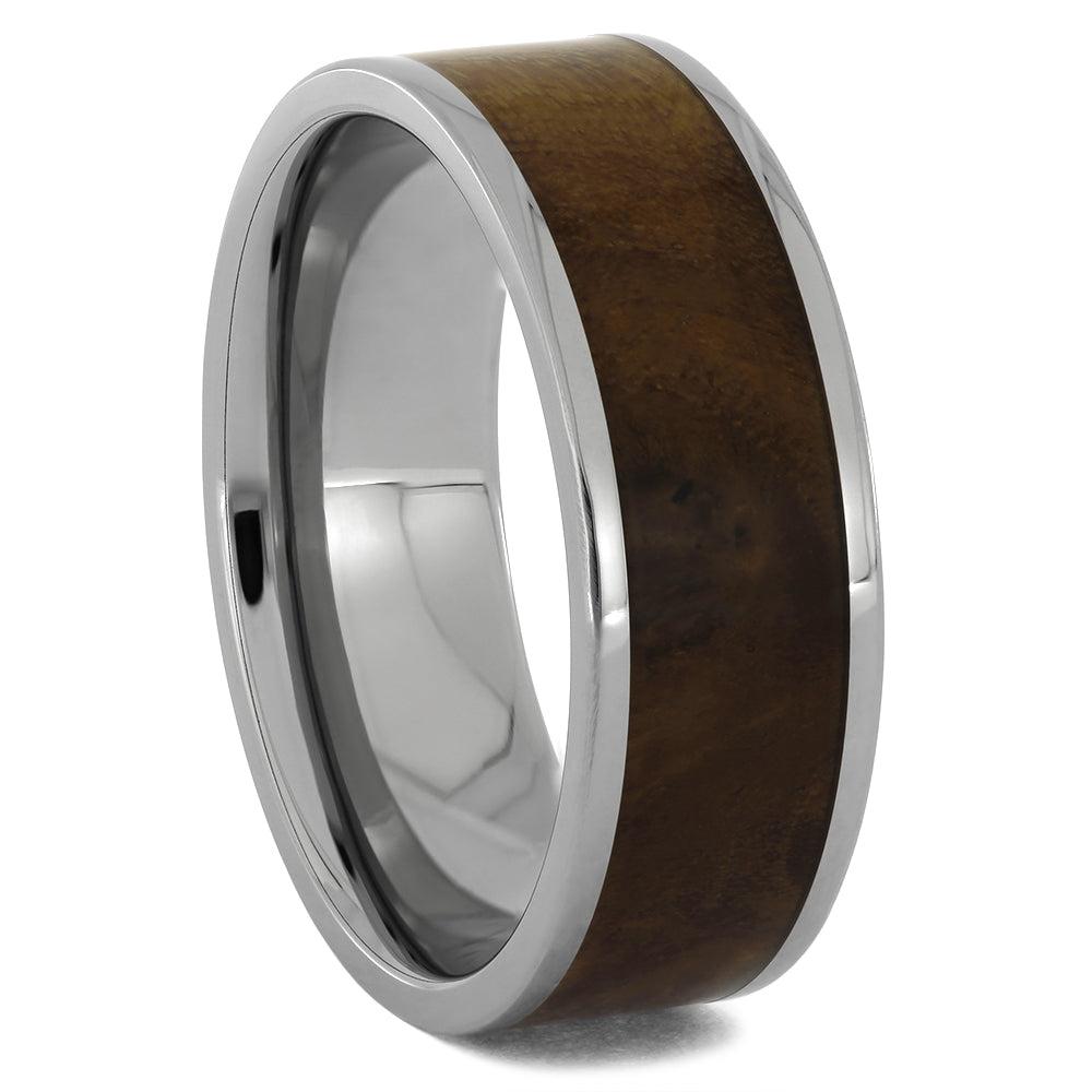 by Jewelry by Johan Olive Burl Wood Wedding Band for Men 000017
