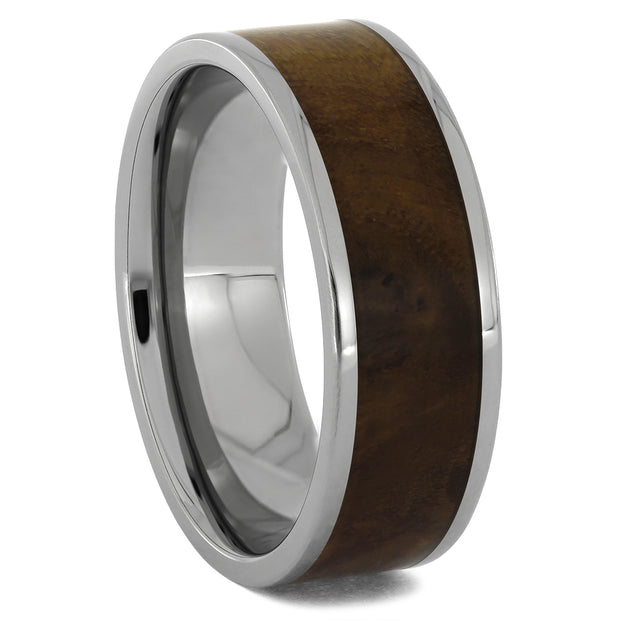 by Jewelry by Johan Olive Burl Wood Wedding Band for Men 000017