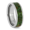 Green Wood Wedding Band