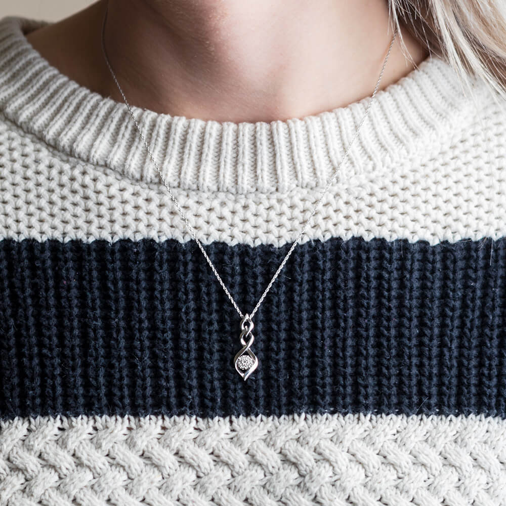 Diamond Twist Necklace