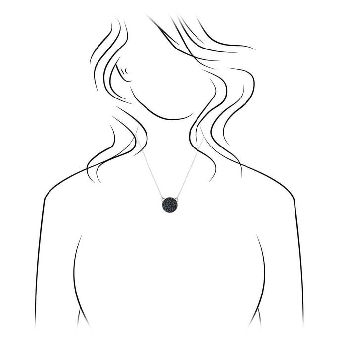 Illustration of necklace on person