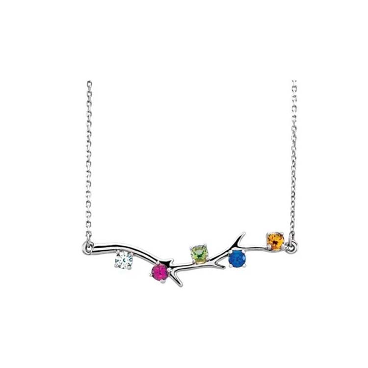 Family Tree Birthstone Necklace