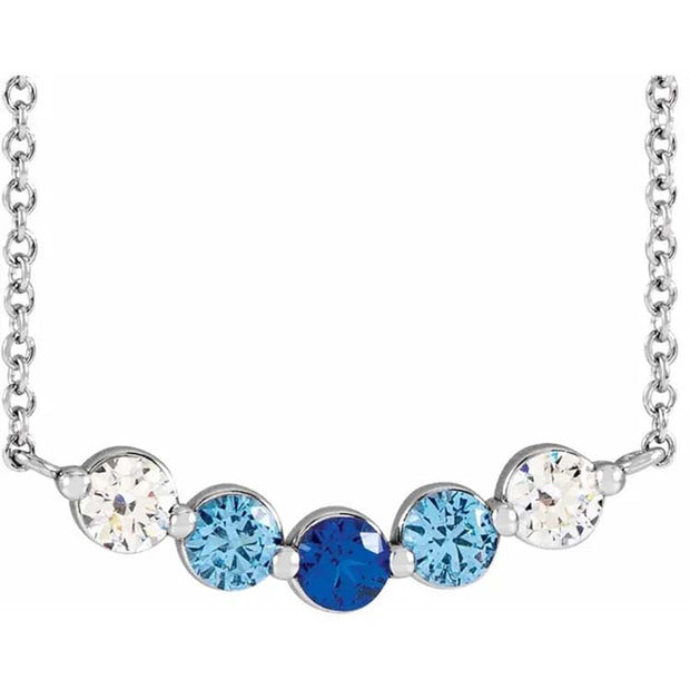 5 Birthstone Necklace