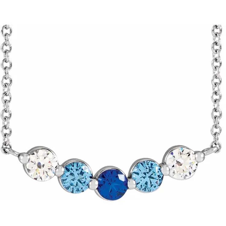 5 Birthstone Necklace