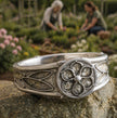 Custom Memorial Signet Ring with Floral Design