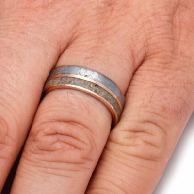 Rose Gold Memorial Ring With Ashes-2065 - Jewelry by Johan