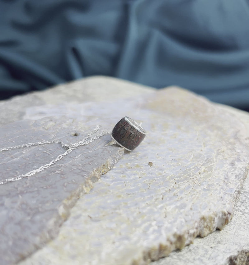 Dinosaur Fossil Charm Bead Necklace