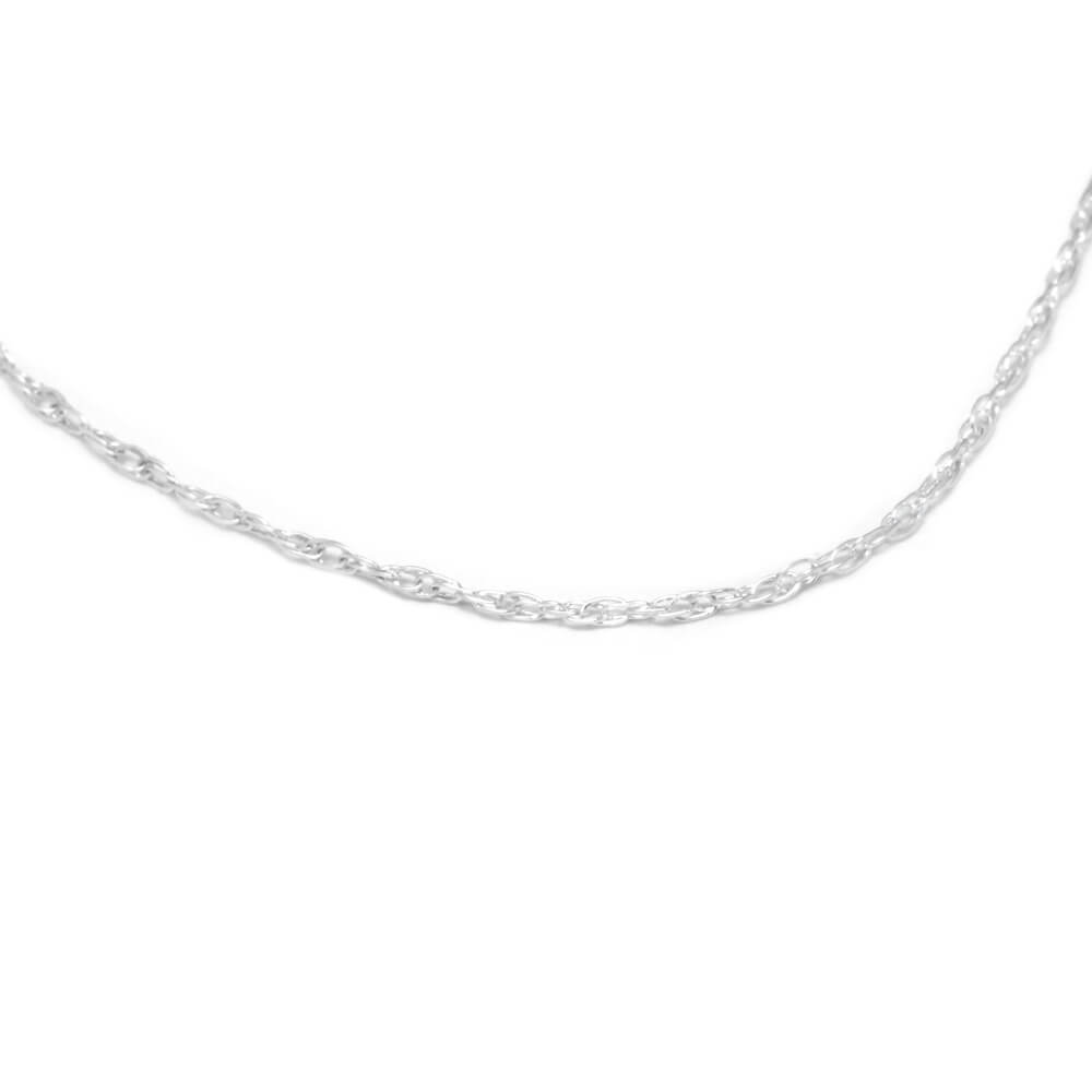 White Stardust™ Star Shape Necklace in Sterling Silver-2425-WH - Jewelry by Johan