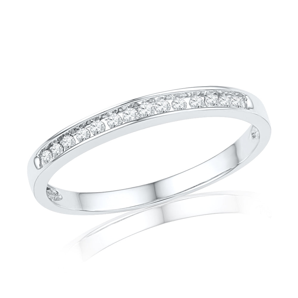 Diamond Wedding Band in Sterling Silver-SHRA013910BTW-SS - Jewelry by Johan