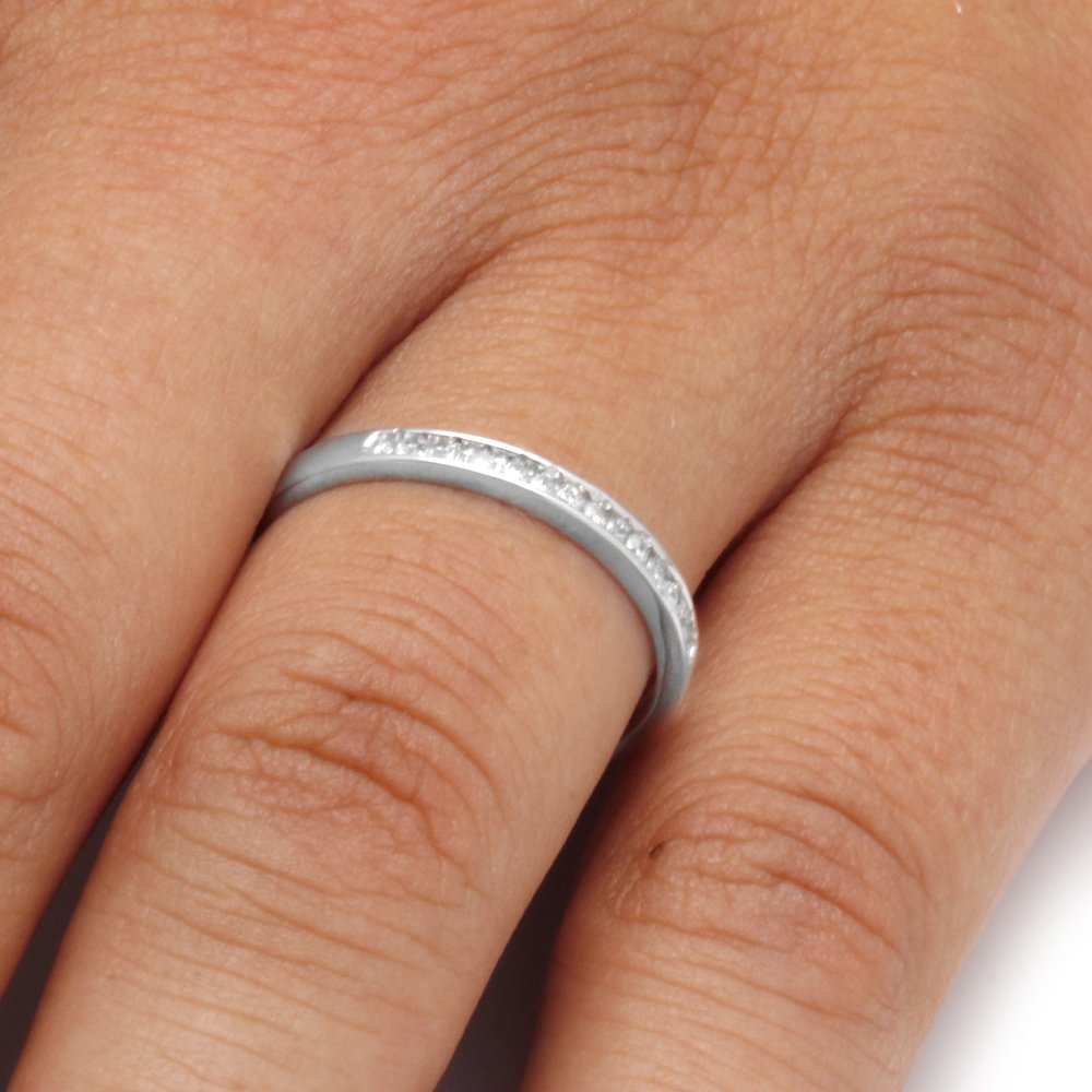 Diamond Wedding Band in Sterling Silver-SHRA013910BTW-SS - Jewelry by Johan