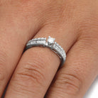 Diamond Engagement Ring, Sterling Silver Ring-SHRP025489-SS - Jewelry by Johan