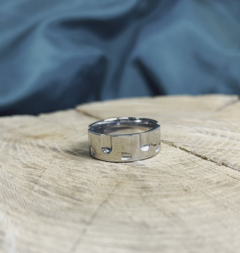 Spinning Revolver Wedding Band, Spinner Ring