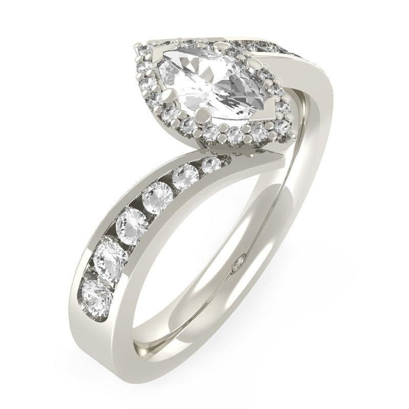 2.75 Carat 8x6mm Oval Cut Morganite Engagement Ring Set On 10k Rose Gold  Promise Ring Custom Made Glaring Jewelry Art Deco - Walmart.com