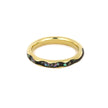 Abalone Wedding Band in Yellow Gold, Wavy Design-3415 - Jewelry by Johan