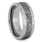 Tungsten Men's Wedding Band With Gibeon Meteorite - Jewelry by Johan
