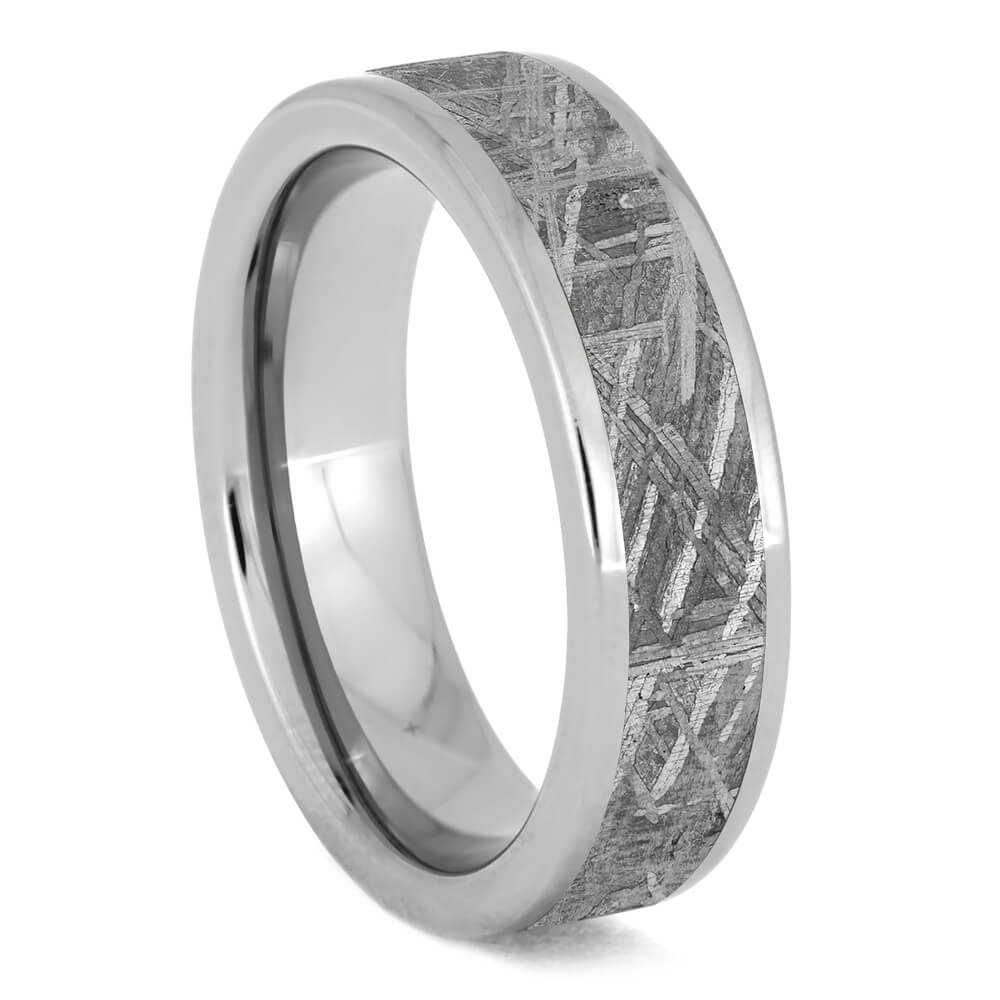 Tungsten Gibeon Meteorite Ring-4747 - Jewelry by Johan