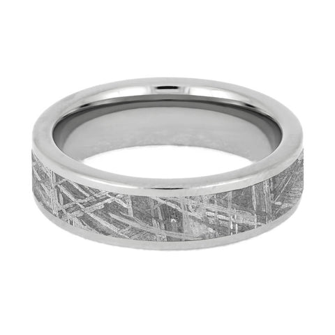 Tungsten Ring With Gibeon Meteorite | Jewelry by Johan - Jewelry by Johan