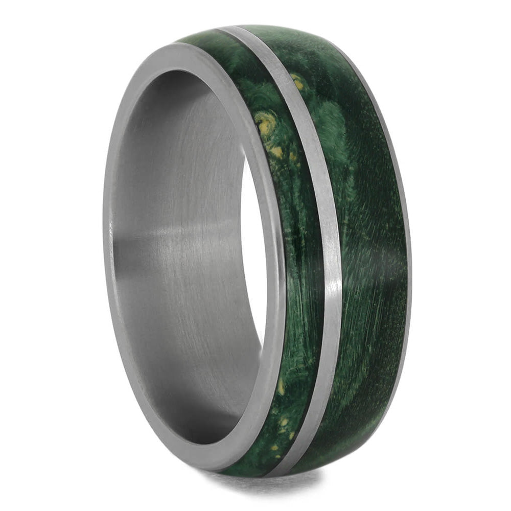 Green Men's Wedding Band