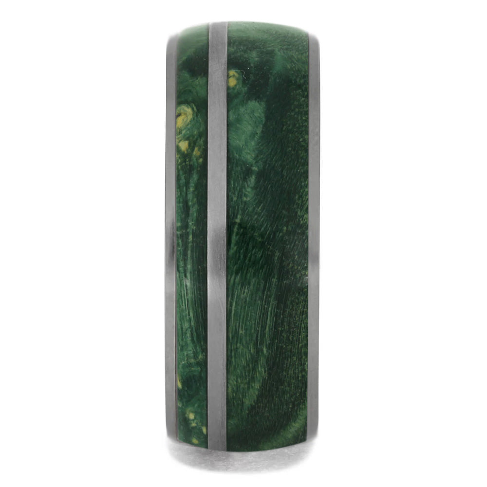 Green Men's Wedding Band