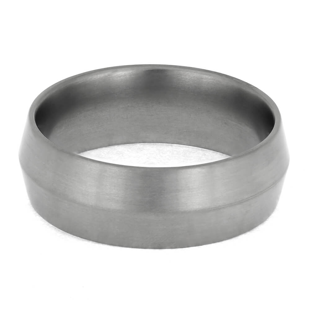 Knife Edge Ring, Titanium Wedding Band-1365 - Jewelry by Johan