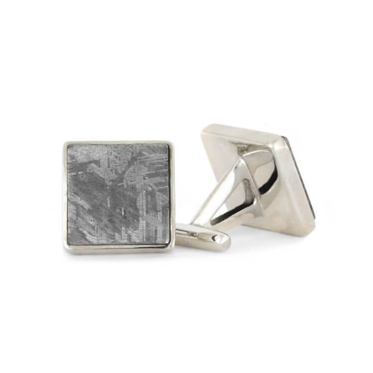 Square Meteorite Cuff Links, In Stock-SIG3055 - Jewelry by Johan