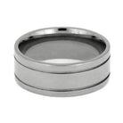 Titanium Ring with Two Pinstripe Grooves-1406 - Jewelry by Johan