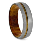 Olive Wood Wedding Ring with Wood Sleeve and Pinstripe-1430 - Jewelry by Johan