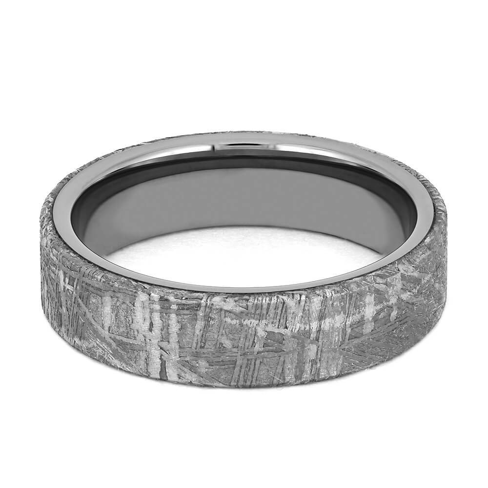 Tungsten Meteorite Ring for Men, Unique Wedding Band for Man-1444 - Jewelry by Johan