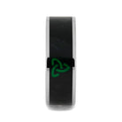 Jade Ring Engraved with Trinity Knot, Titanium Band-1447 - Jewelry by Johan