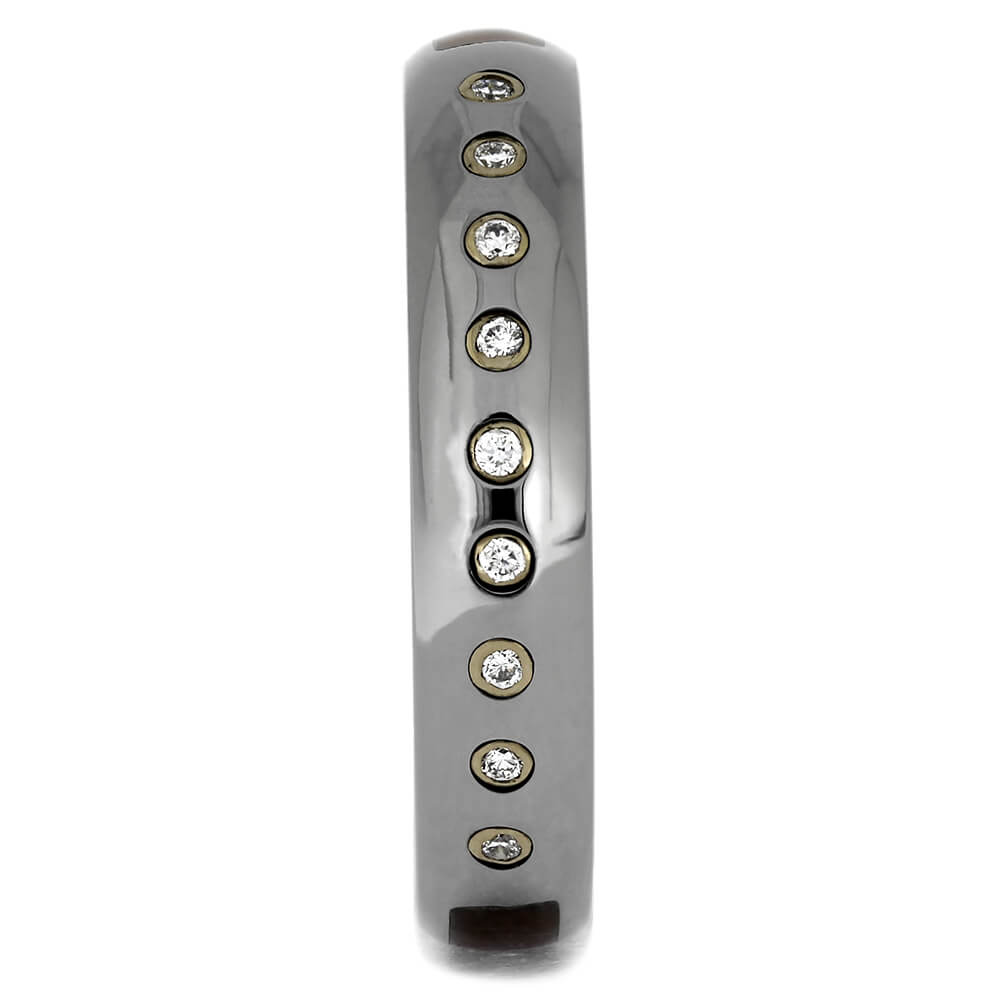 Wood and Titanium Wedding Bands