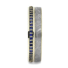 Blue Sapphire Eternity Band With Meteorite