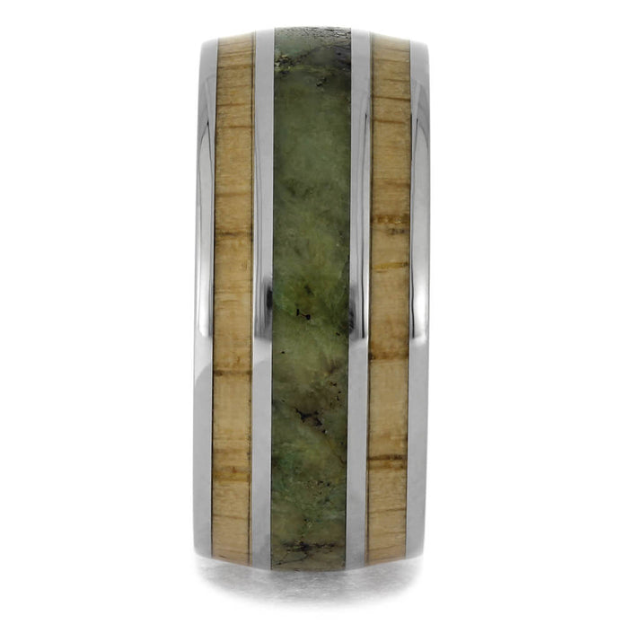 Wood and Titanium Wedding Bands