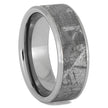 Tungsten Wedding Band with Gibeon Meteorite Inlay - Jewelry by Johan