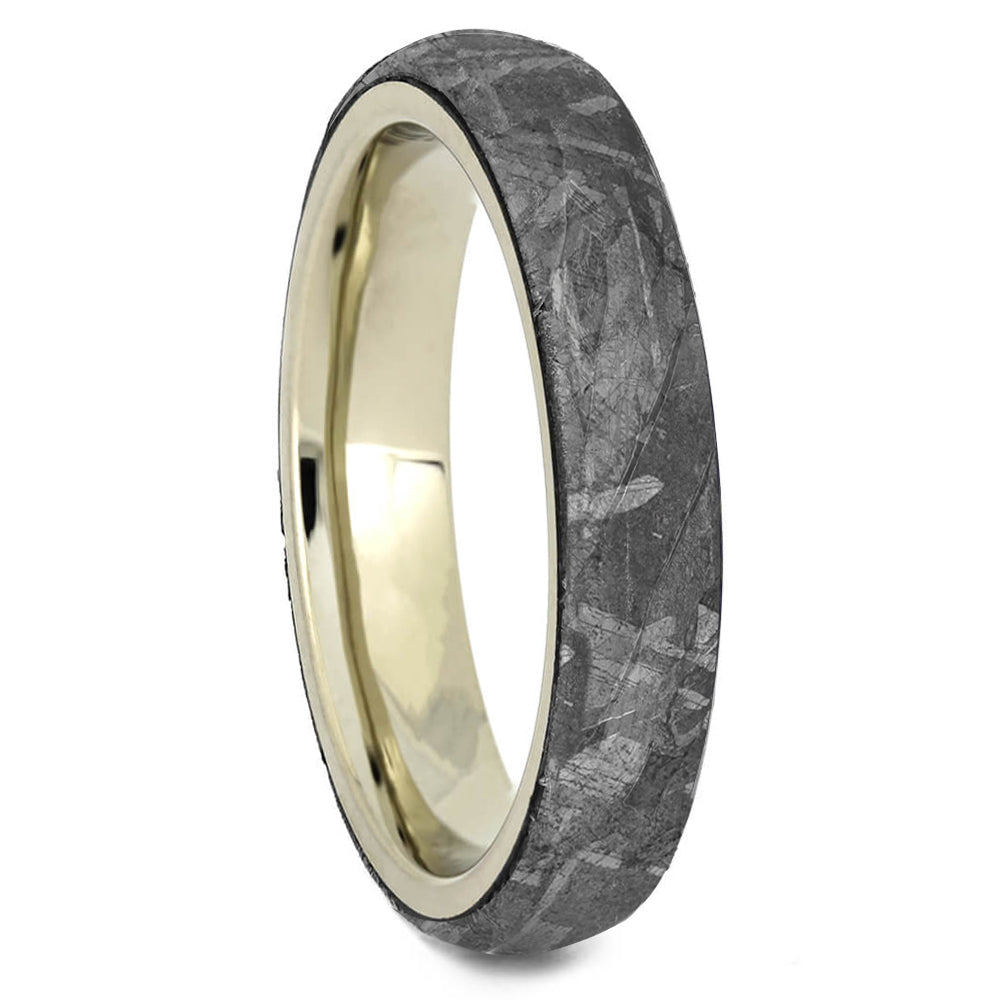 Meteorite Wedding Band Set