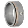 Titanium and Wood Wedding Bands