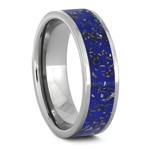 Blue Stardust™ Men's Wedding Band-1706 - Jewelry by Johan