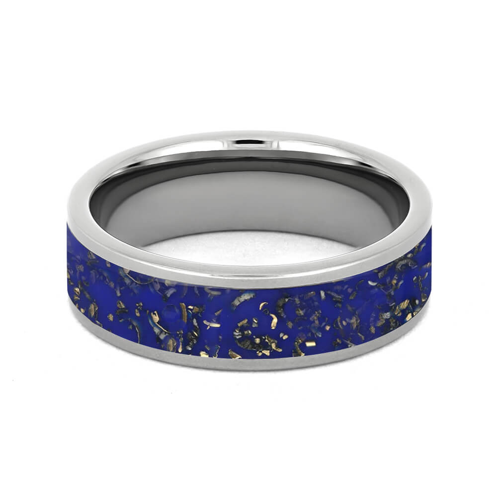 Blue Stardust™ Men's Wedding Band-1706 - Jewelry by Johan