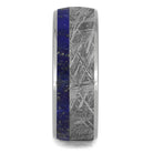 Lapis Lazuli & Meteorite Ring With Wood Inside - Jewelry by Johan