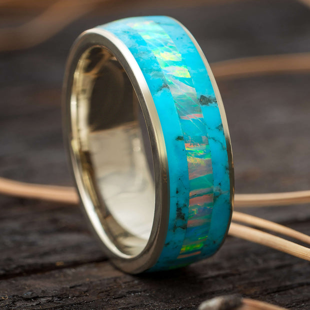 Turquoise Wedding Band