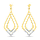 Yellow Gold Diamond Drop Earrings